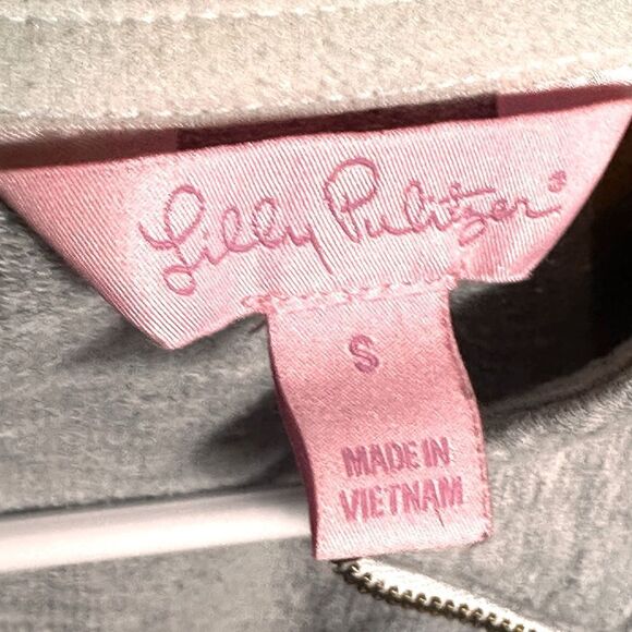 Lilly Pulitzer Skipper Popover Seaside Gray Lace Top Size Small 📦 - Picture 5 of 9